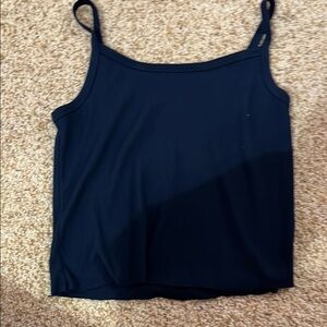 Navy Blue Fitted Scoop Neck Camisole